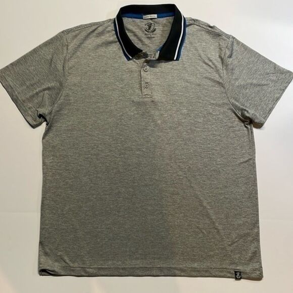 Barton Linx men’s premium golf polo super stretch gray/black size XL - Picture 1 of 7